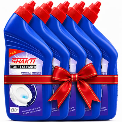 SHAKTI Toilet Cleaner 500 Ml - 5 Pcs Combo SHAKTI Toilet Cleaner 500 Ml - 5 Pcs Combo