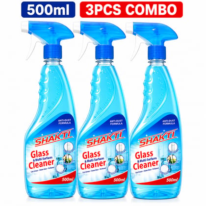 SHAKTI Glass & Multi Surface Cleaner 500 Ml - 3 Pcs Combo SHAKTI Glass & Multi Surface Cleaner 500 Ml - 3 Pcs Combo