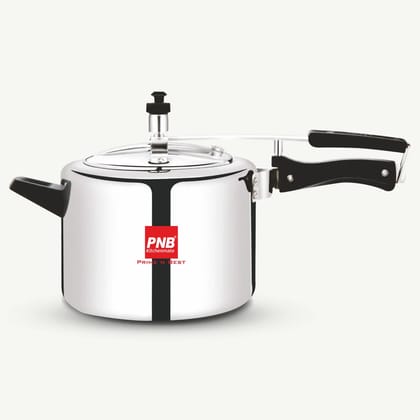 PNB Aluminum Pressure Cooker 3L with Inner Lid, ISI Certified, 3.25mm Thickness