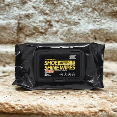 Instant Shoe Shine & Cleaning Wipes for Sneakers, Leather, Canvas & Sports Shoes – Wet Wipes to Remove Dust, Dirt & Scuffs (Pack of 80 Wipes)