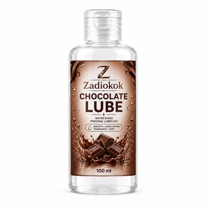 Zadiokok Chocolate Flavour Water Based Personal Lubricant Gel | Smooth & Long Lasting Lube | 100 ml (Pack of 1)