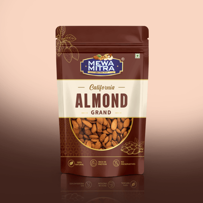 Mewa Mitra California Jumbo Almonds 250g | Premium Jumbo Badam | High Protein Natural Dry Fruits | Rich in Vitamin E & Healthy Fats