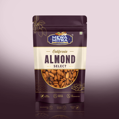 Mewa Mitra Premium California Select Almonds 250g | Natural Badam | High Protein Dry Fruits