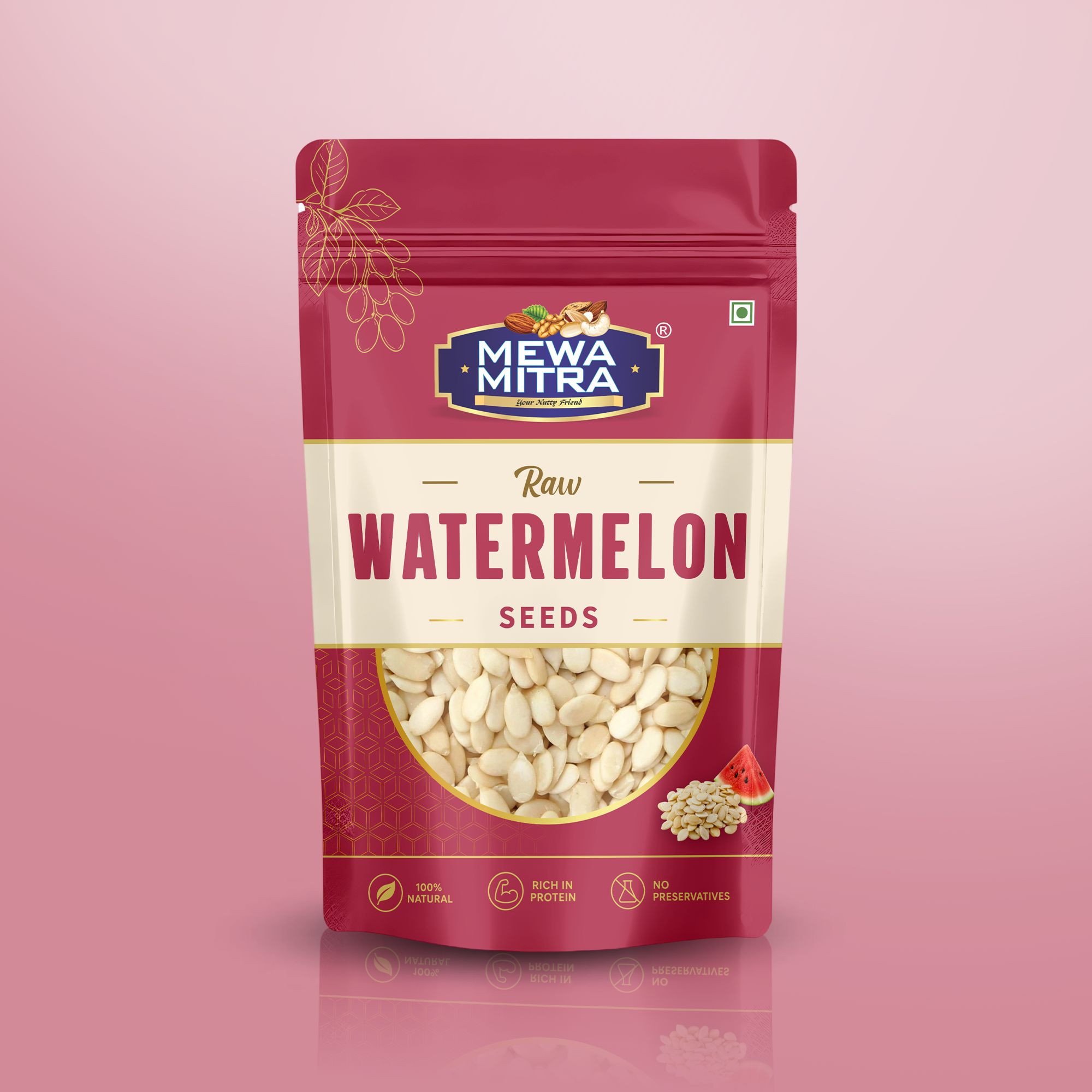 MewaMitra Raw Watermelon Seeds 250g | Premium Magaj Seeds | Rich in Protein