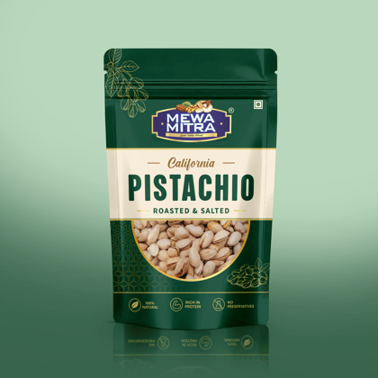 MewaMitra California Pistachios 250g | Roasted & Salted Pista