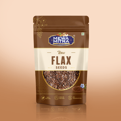 MewaMitra Raw Flax Seeds 250g | Premium Alsi Seeds | Rich in Omega-3 & Protein