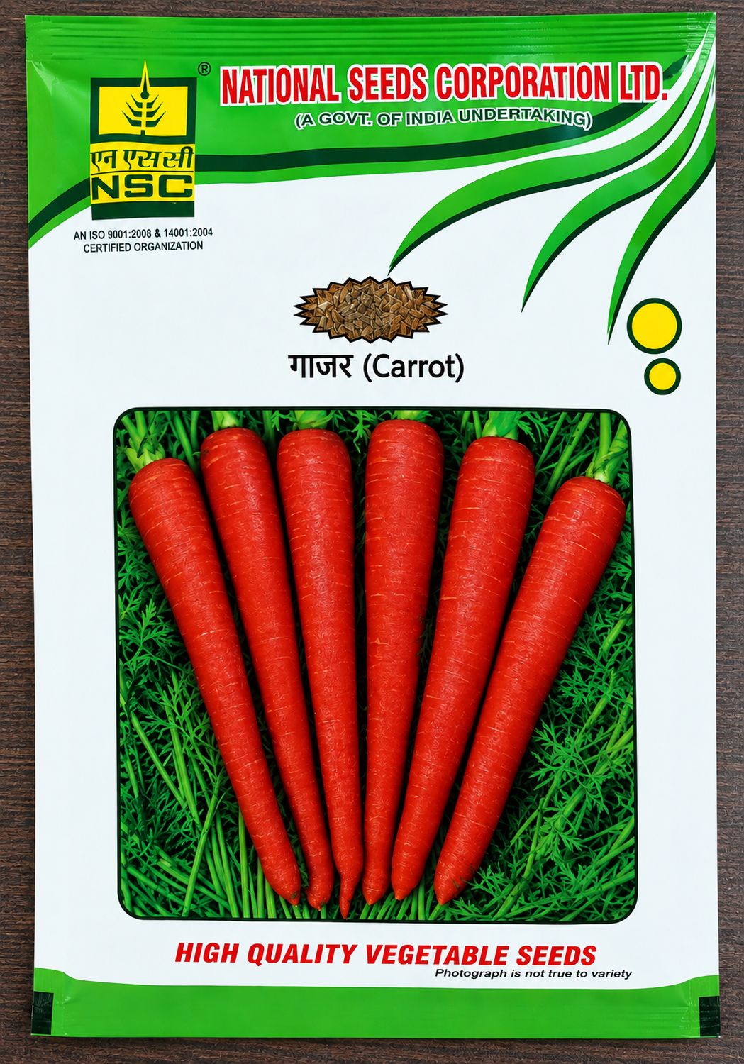 NSC CARROT VARIETY - PUSA RUDHIRA HIGH QUALITY T/L SEEDS - 250 GMS POUCH