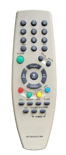 Universal Remote Control Remote no. 6710V00079A Compatible For  CRT TV LG Remote Controller