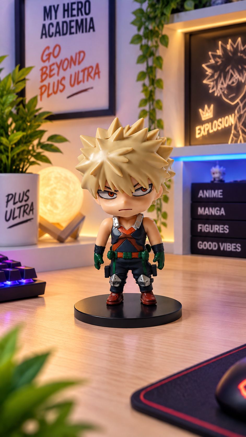Bakugo Chibi Figure – My Hero Academia Anime Collectible| 11cm