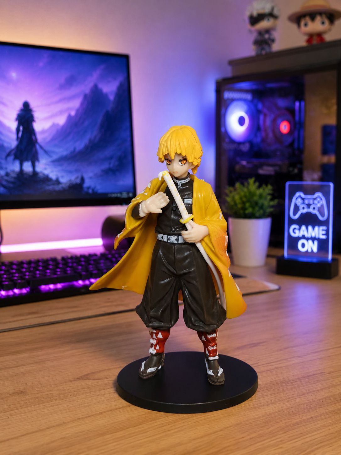 Zenitsu Agatsuma Anime Action Figure | Demon Slayer Collectible | 15 cm