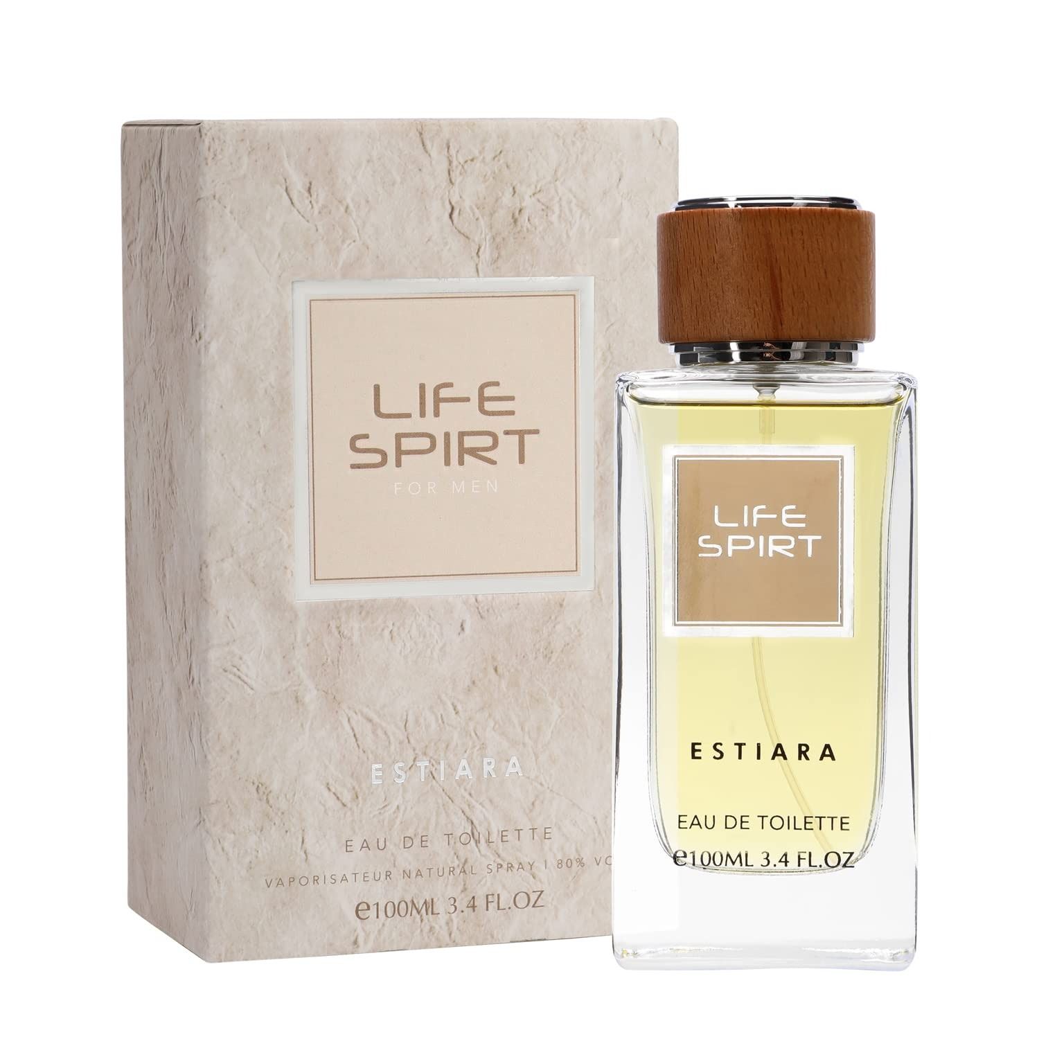 Estiara Life Spirit Eau De Toilette 100ml for Men Premium Modern Fresh Masculine Fragrance Inspired By Fendi Essense
