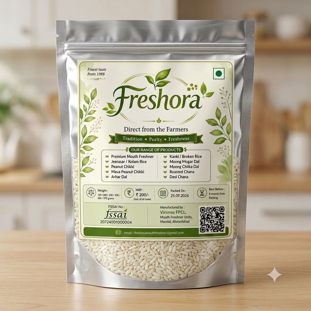 Premium Jeerasar Surti Kolam Rice (Semi Polished) - Direct from Farmers