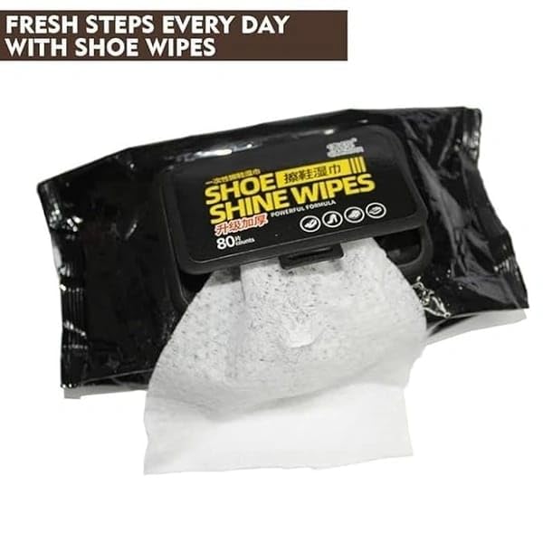 Shoe Shine Wipes - 80 Counts