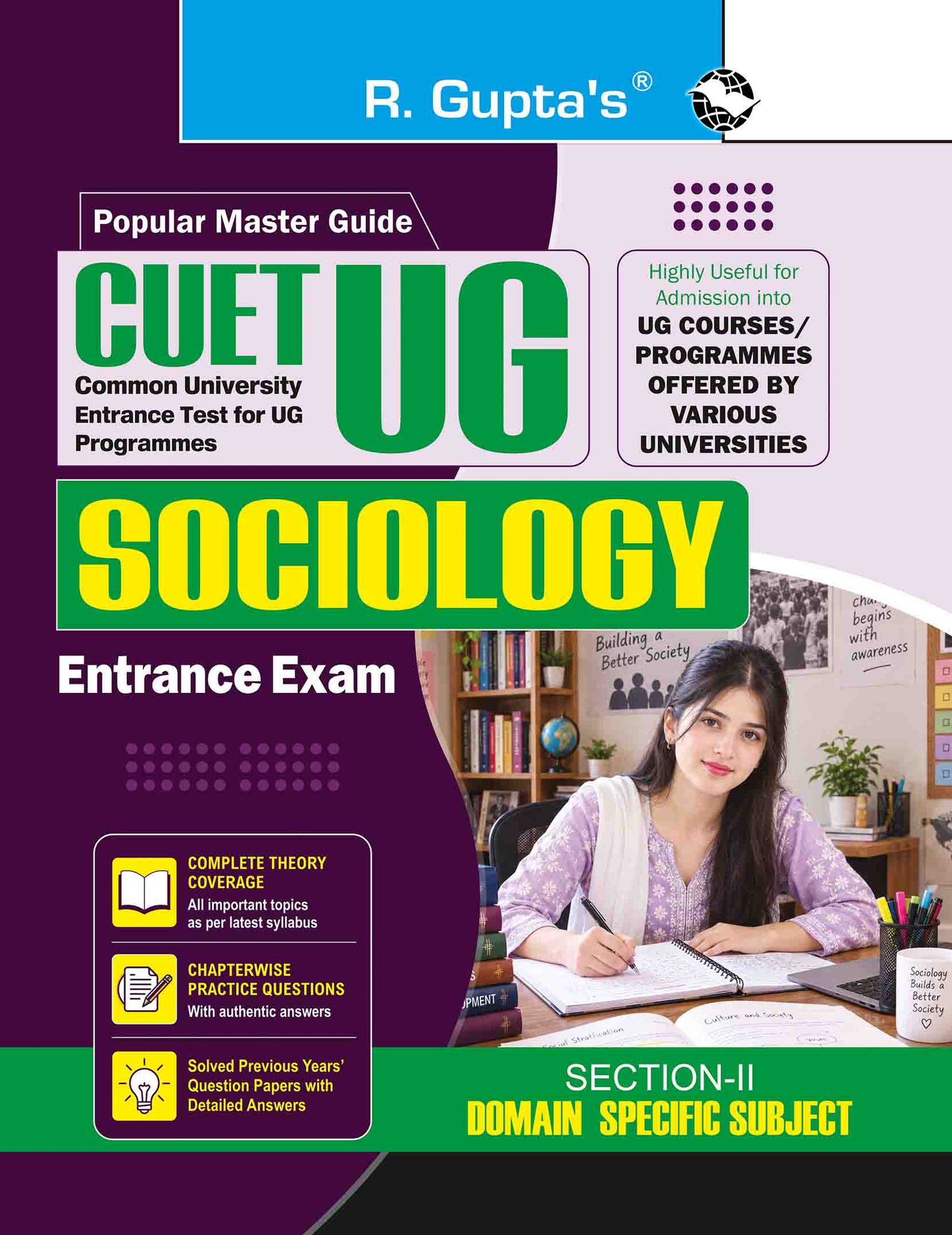 CUET-UG: Section-II (Domain Specific Subject: SOCIOLOGY) Entrance Test Guide (R-2720)