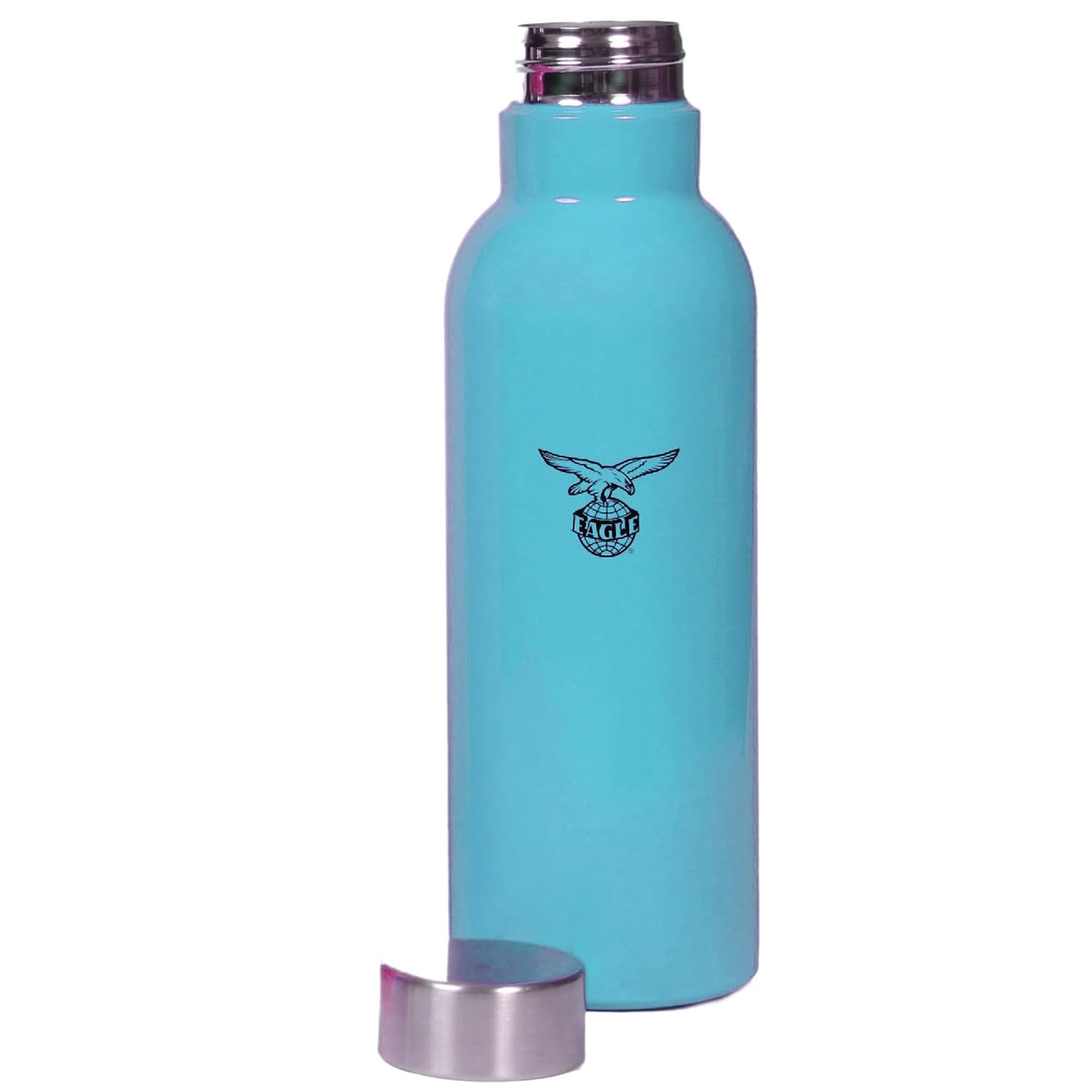 Eagle Autumn Single Wall Stainless Steel Bottle for Office, Home & Travel (Blue, 1000ml)
