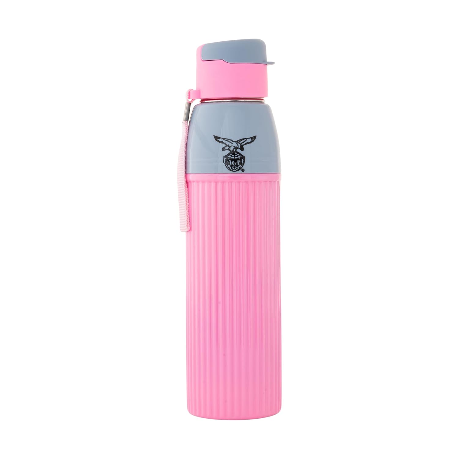 Eagle Brisk PU Insulated Water Bottle for School Kids, 750ml, Pink, Flask, 4 Hours Warm and Cold