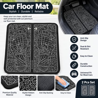 Premium Black Car Floor Mat | Stylish Anti-Slip Floor Cover