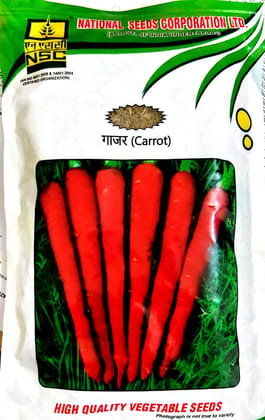 NSC High Quality Carrot Seeds / PUSA RUDHIRA (250 gms) - Fresh & Flavorful, Home Garden T/L