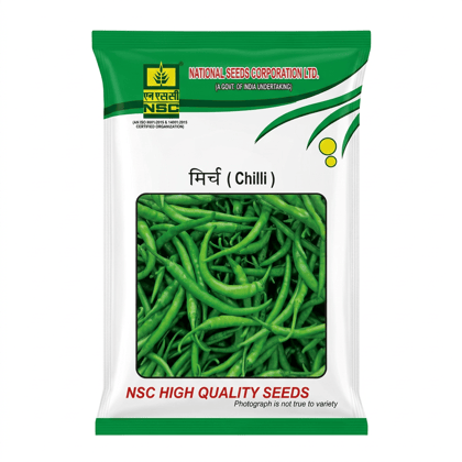NSC Hybrid Chili, Arka Megna, 10 g Truthfully Labelled Seed Pouch
