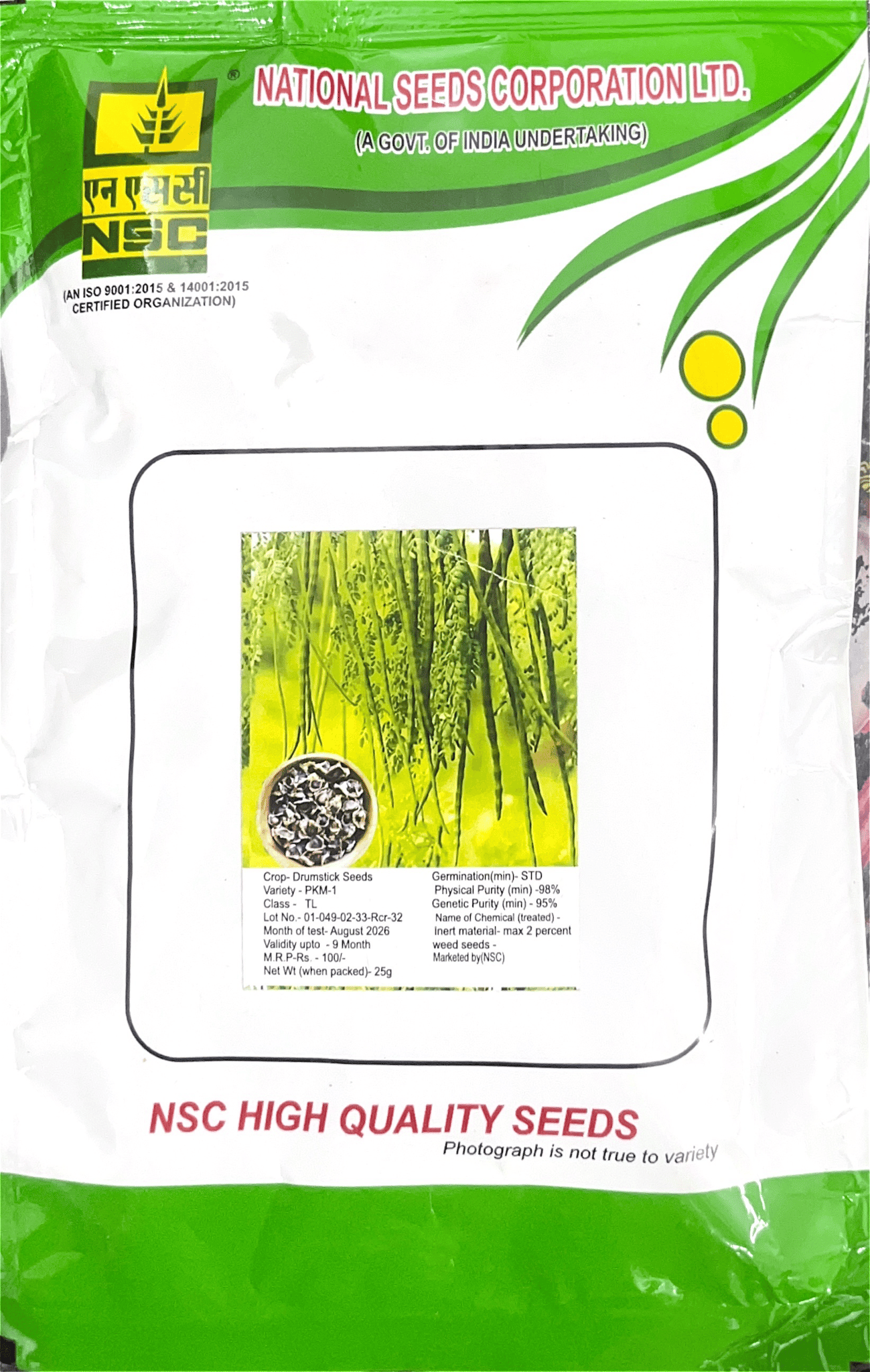 NSC VEGETABLE SEES DRUMSTICK PKM-1 TL 25GM