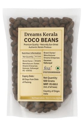 Authentic Row Coco Beans – 500 Grams | Premium Naturally Sourced from Kerala Authentic Row Coco Beans – 500 Grams | Premium Naturally Sourced from Kerala