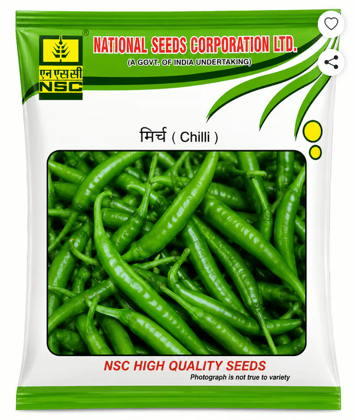 Nsc Hybrid Chilli Arka Meghana Variety, 5 Gram Truthfully Labelled Seed Pouch