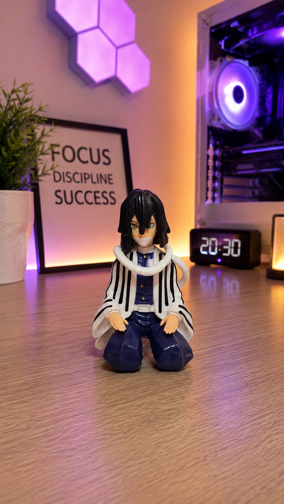 Obanai Iguro Anime Figure Collectible Showpiece – 10cm
