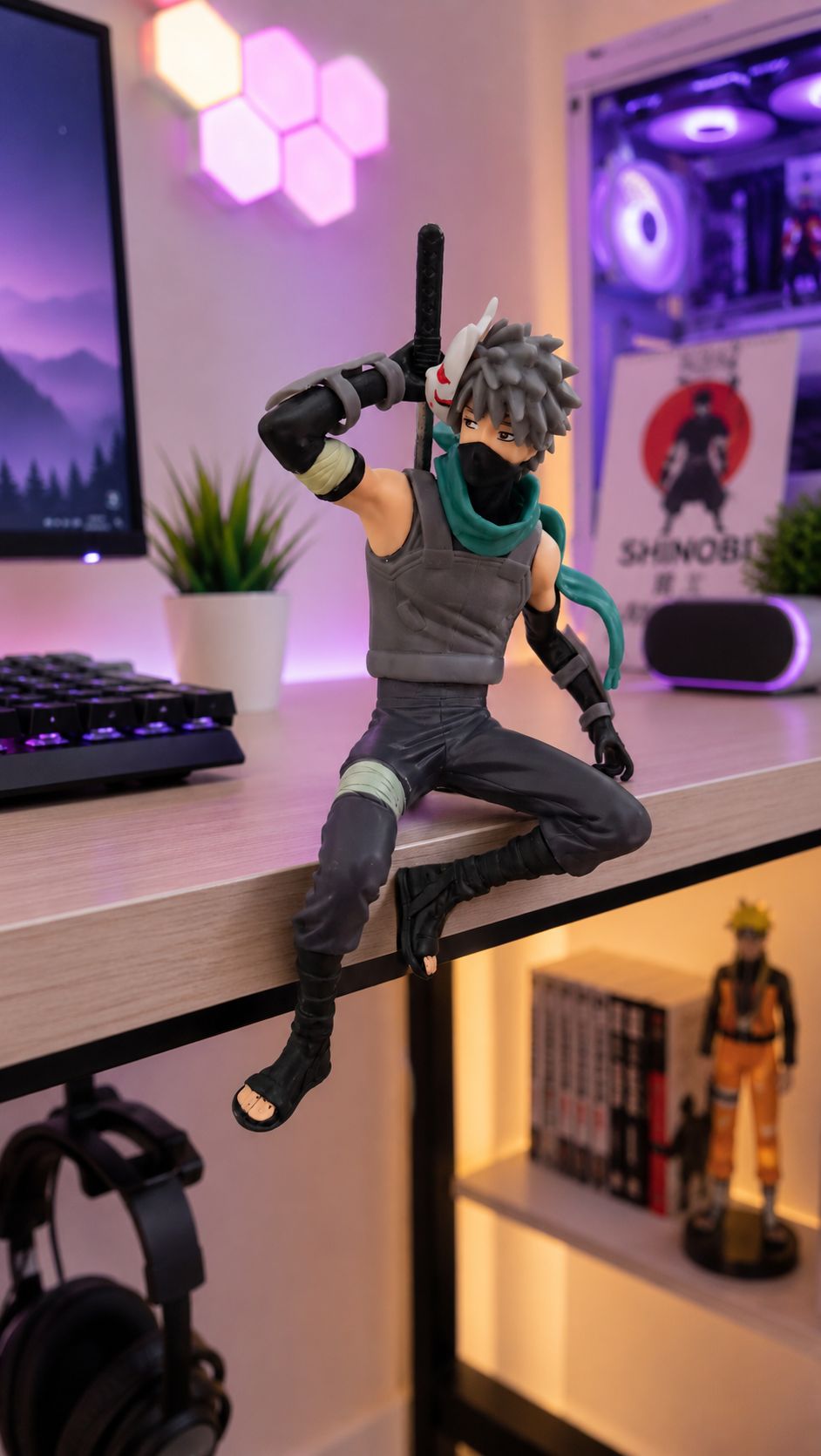 Kakashi Hatake Anime Action Figure | Ninja Warrior Collectible Statue