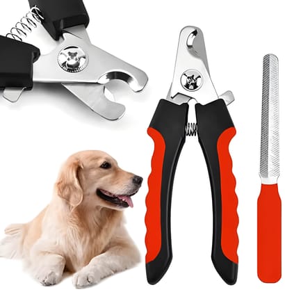 WUGO Pet Nail Cutter for Dogs & Cats | Pet Nail Clipper for Safe & Easy Nail Trimming | Grooming Tool for Pets