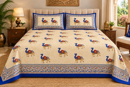 Jaipur Traditional Heritage Cotton King Size Bedsheets 90x108 Inches, 2 Pillow Covers , Royal Luxury Heritage, Camel Hand Block Print Appaearance, 144 TC-1 Set( 3Pcs in 1 Set) Available Colour Pink City Red) Jaipur Traditional Heritage Cotton King Size Bedsheets 90x108 Inches, 2 Pillow Covers , Royal Luxury Heritage, Camel Hand Block Print Appaearance, 144 TC-1 Set( 3Pcs in 1 Set) Available Colour Pink City Red)