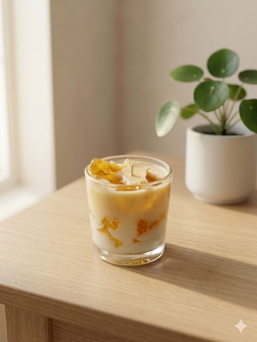 Coffee Aroma Scented Gel & Soy Wax Candle- Premium Handmade Candle