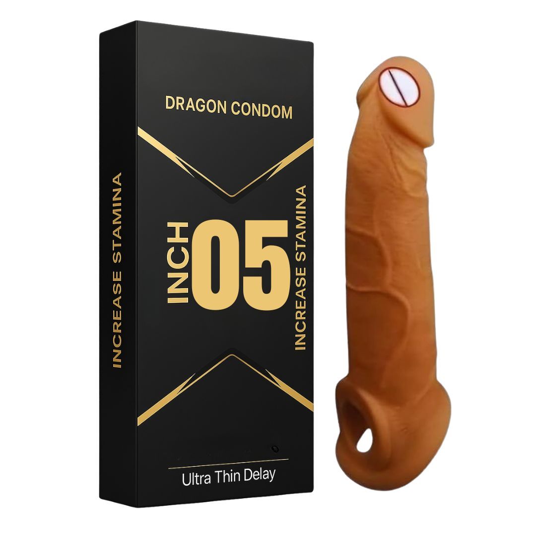 Premium Reusable Condom - 5 Inch - Unleash the Dragon