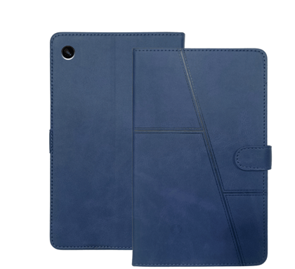 Fonfox Flip Cover Compatible with Samsung Galaxy Tab A9 8.7 Inch | Premium Leather Texture Folio Case with Foldable Stand, Full Body Protection & Secure Closure 
