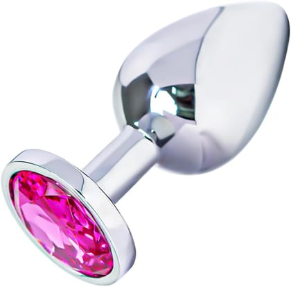Stainless Steel Anal Wellness Plug with Jewel-Style Finish Stainless Steel Anal Wellness Plug with Jewel-Style Finish