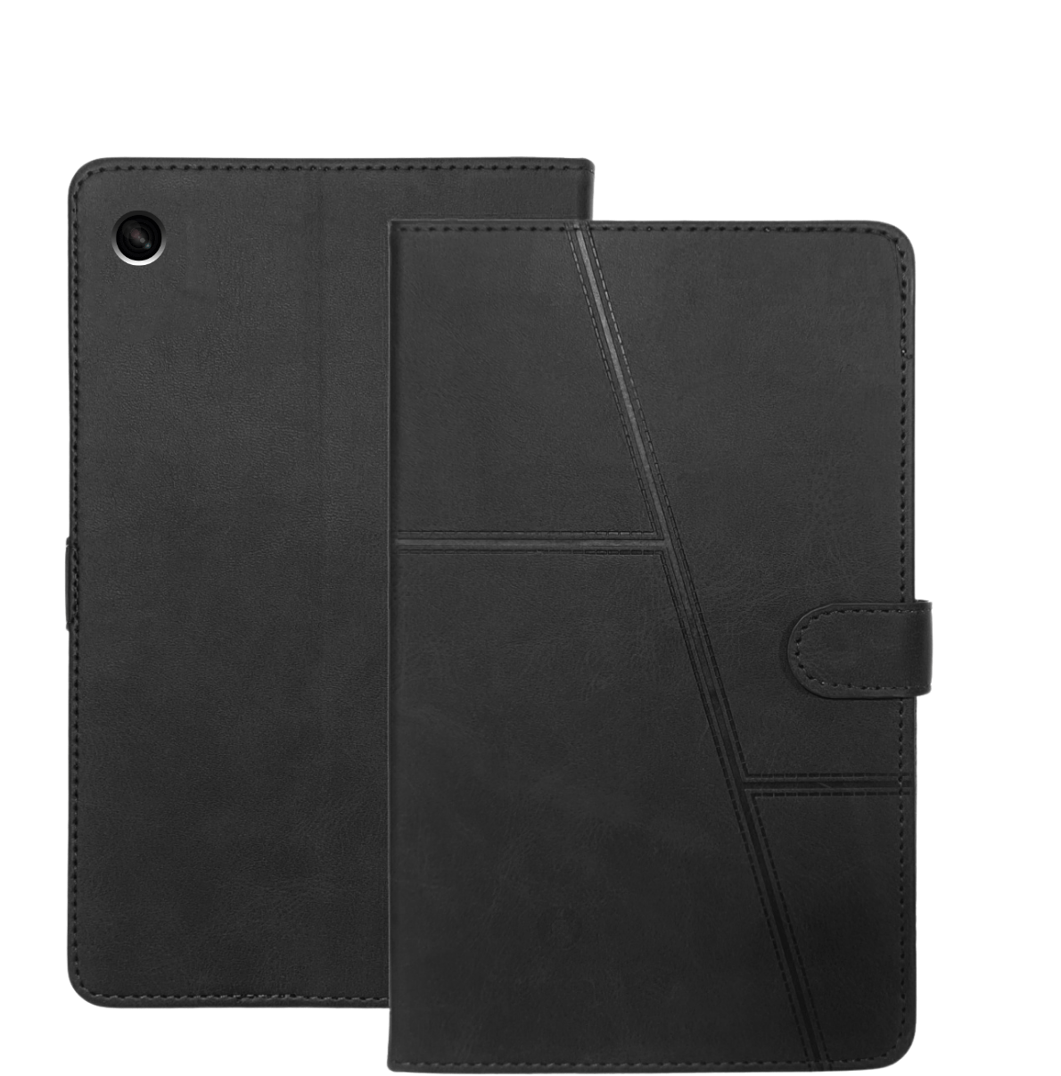 Fonfox Flip Cover Compatible with Samsung Galaxy Tab A9 8.7 Inch | Premium Leather Texture Folio Case with Foldable Stand, Full Body Protection & Secure Closure