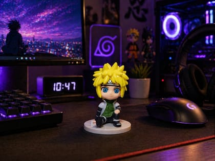 Minato Chibi Figure – 8 cm Mini Collectible | Cute Figure for Desk Decor