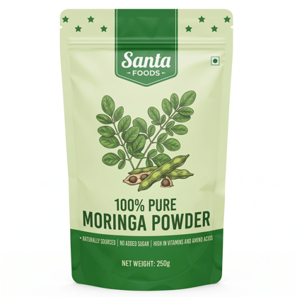 Moringa Powder 100g | Pure Moringa Leaf Powder / Drumstick Leaf Powder | Natural Green Herbal Leaf Powder for Food & Daily Wellness Routine | Indian Moringa Leaves Powder