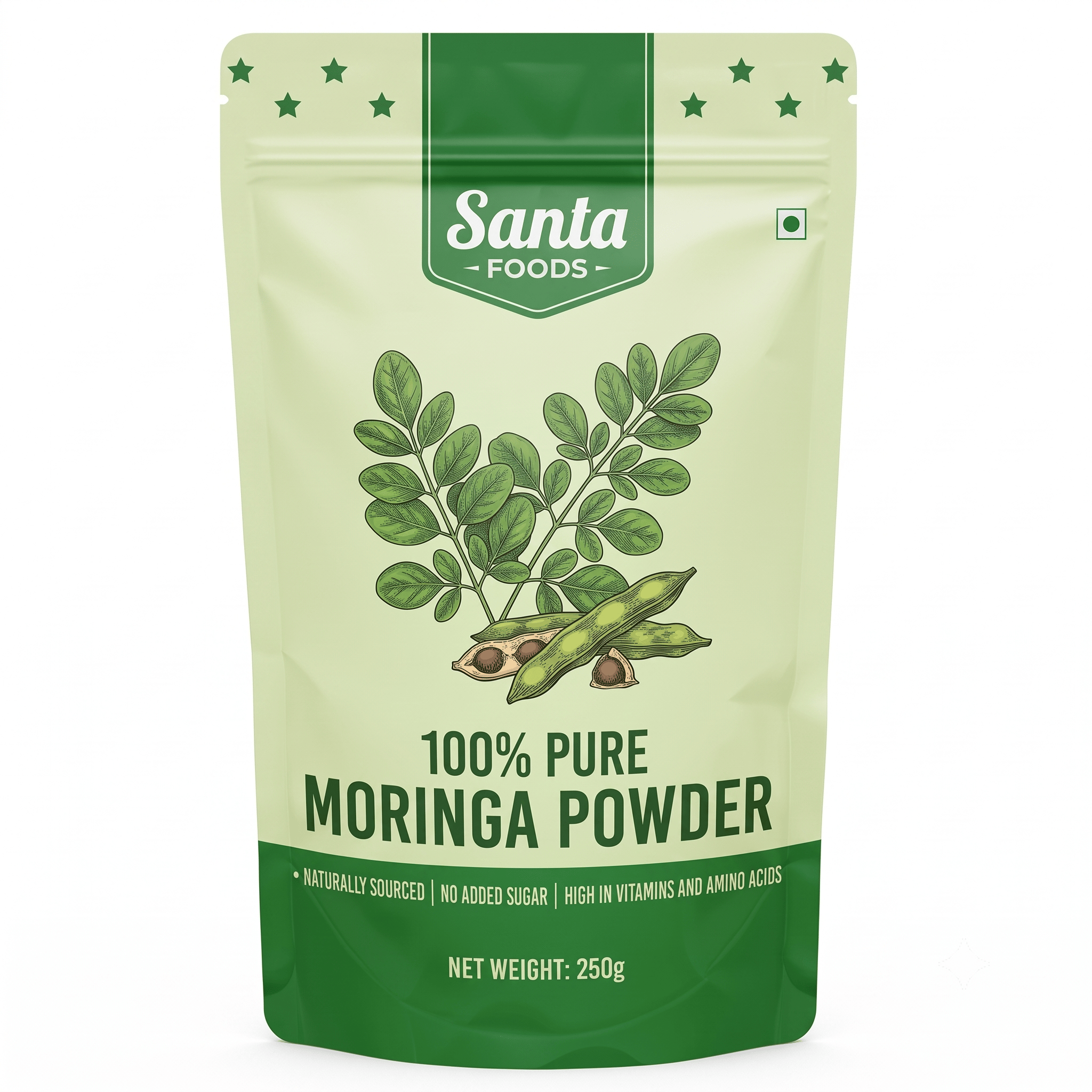 Moringa Powder 100g | Pure Moringa Leaf Powder / Drumstick Leaf Powder | Natural Green Herbal Leaf Powder for Food & Daily Wellness Routine | Indian Moringa Leaves Powder