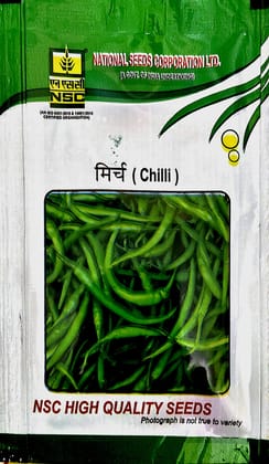 Nsc Hybrid Chilli Variety Arka Meghna T/l Seed 10 Gm Pouch