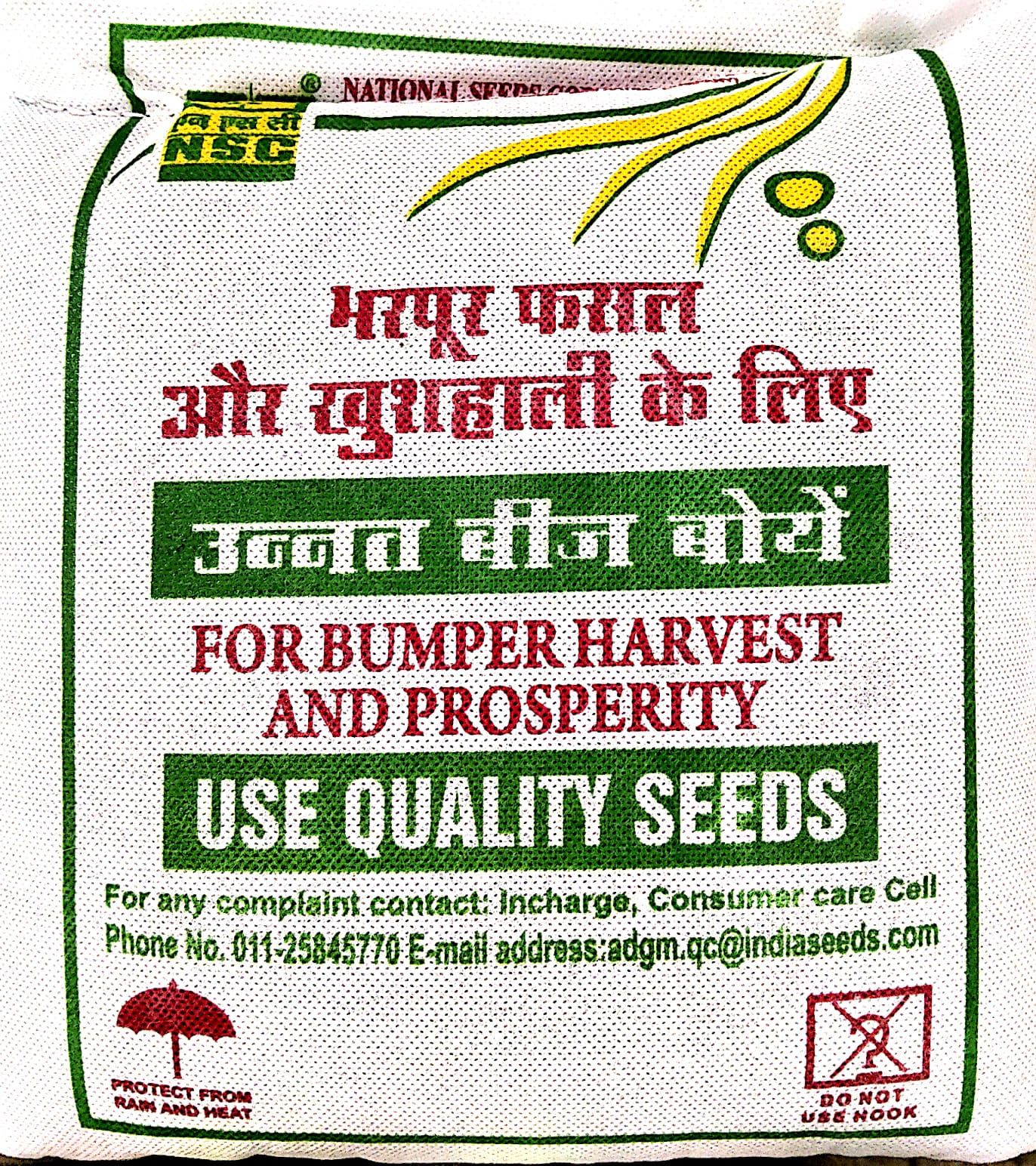 NSC  INDIAN MUSTARD VARIETY PM-32 HIGH QUALITY CERTIFIED SEED 2 KG PACKING 