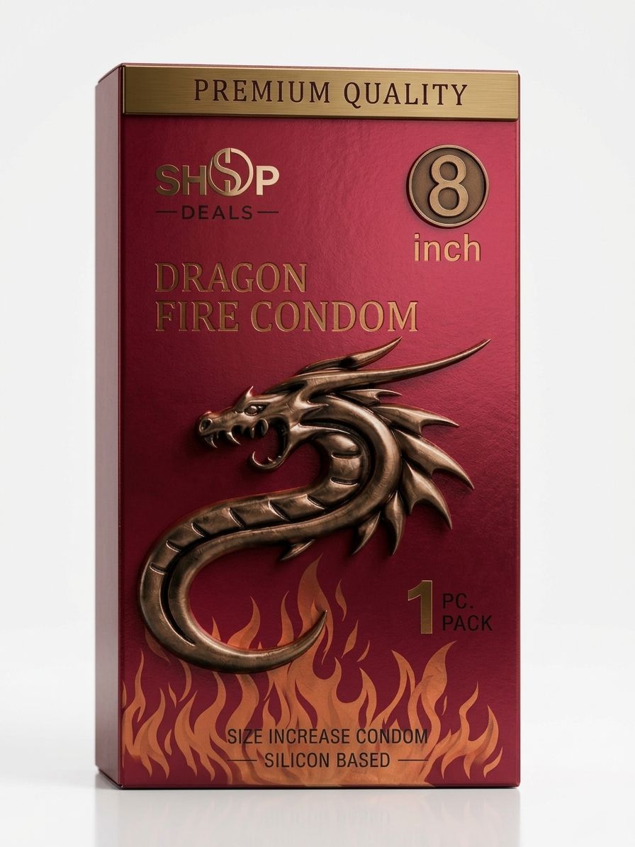 Dragons Condome For Men 7-inch for regular use | Ultra Soft | Long Lasted | Extra Pleasure | Extra size |