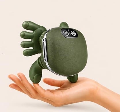Massager, Wireless Portable Shiatsu Neck and Back Massager, Electric Deep Tissue 4D Kneading Massage, Simulated Hand Design for Pain Relief