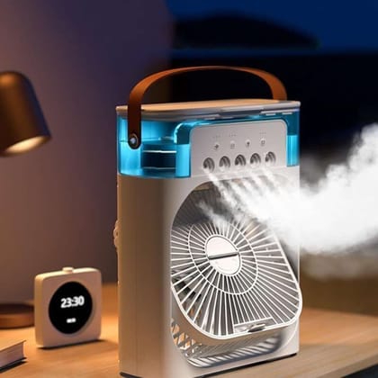 Portable Personal Air Cooler with 5-Spray Misting Fan
