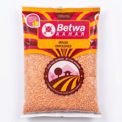 Betwa Aahar Malkha Unpolished Lentils - Quality from Women Farmers 500 Gram