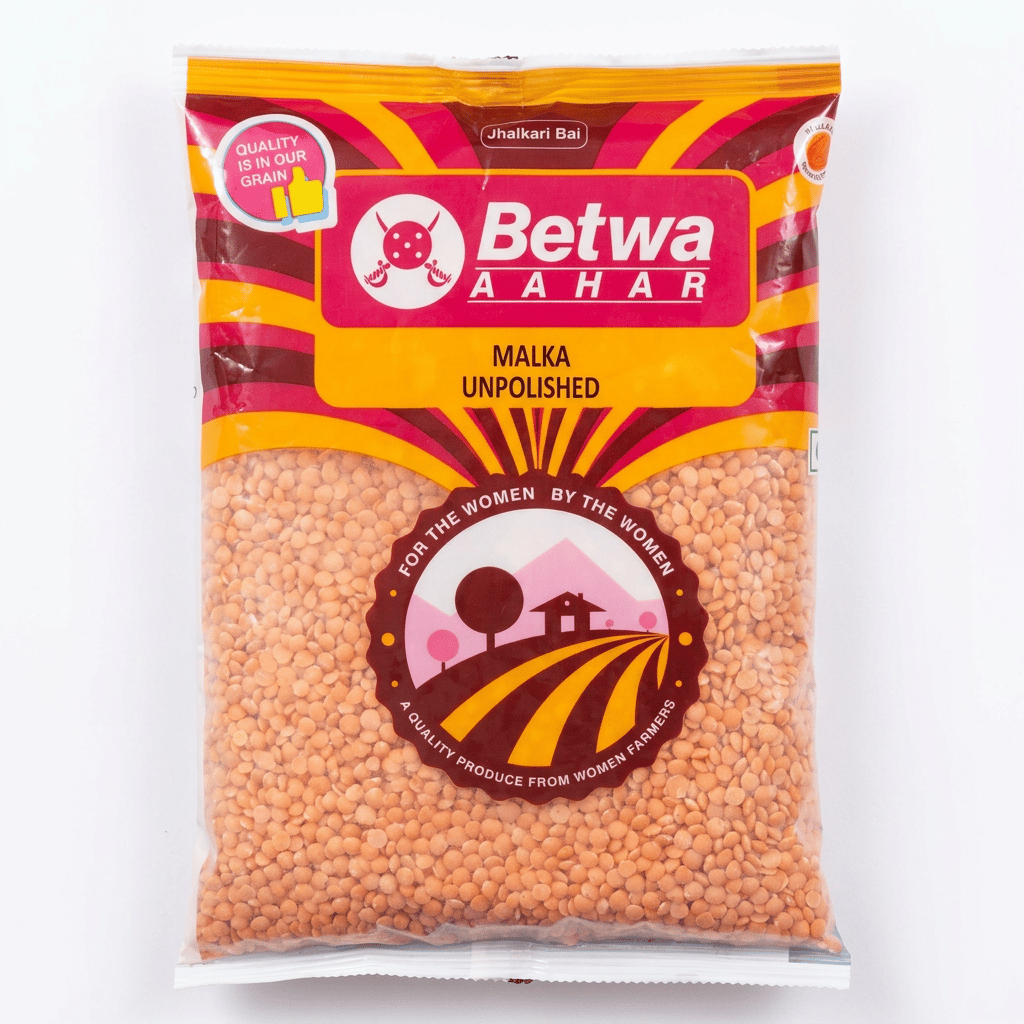 Betwa Aahar Malkha Unpolished Lentils - Quality from Women Farmers 500 Gram