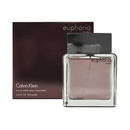 Calvin Klein Euphoria Eau De Toilette 100ml for Men Modern Fresh Spicy Woody Aromatic Signature Fragrance