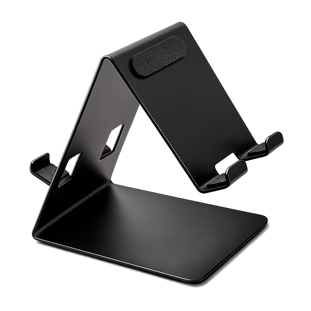 DEALZONE Double Side Metal Desktop Stand for Mobiles & Tablets