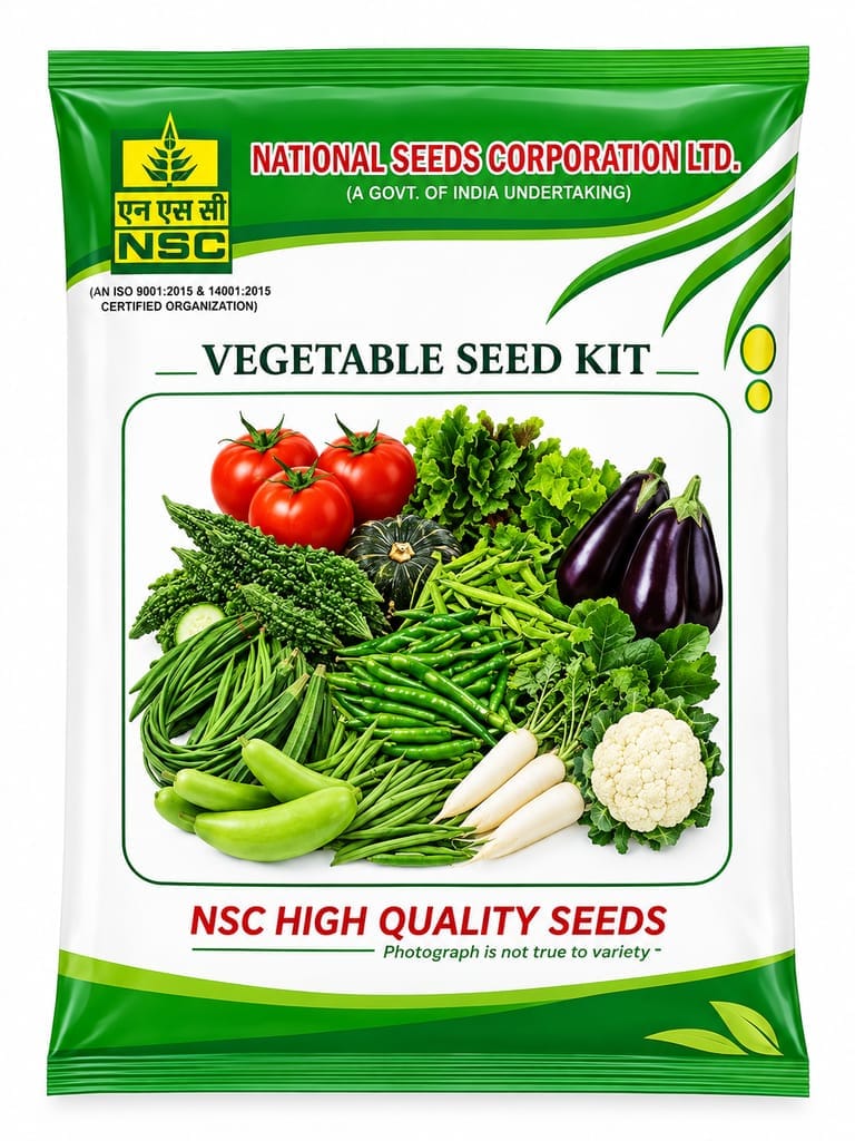 NSC VEGETABLE KIT (WINTER VEGETABLES) HIGH-QUALITY T/L SEEDS FOR KITCHEN GARDEN