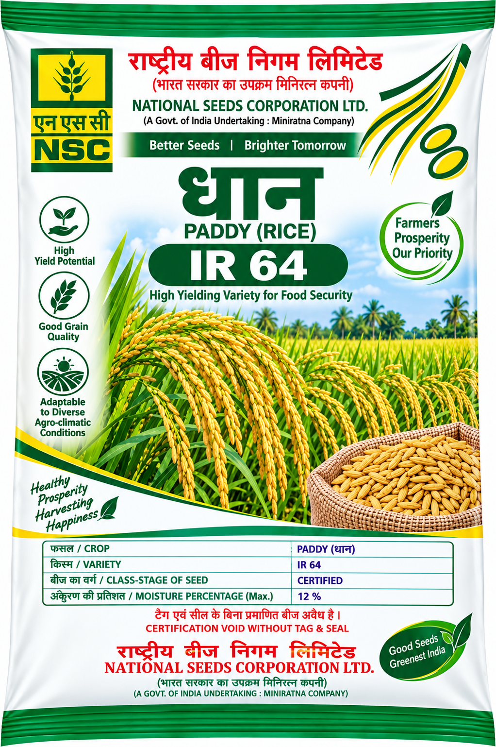 NSC Paddy IR-64  - 5KG 