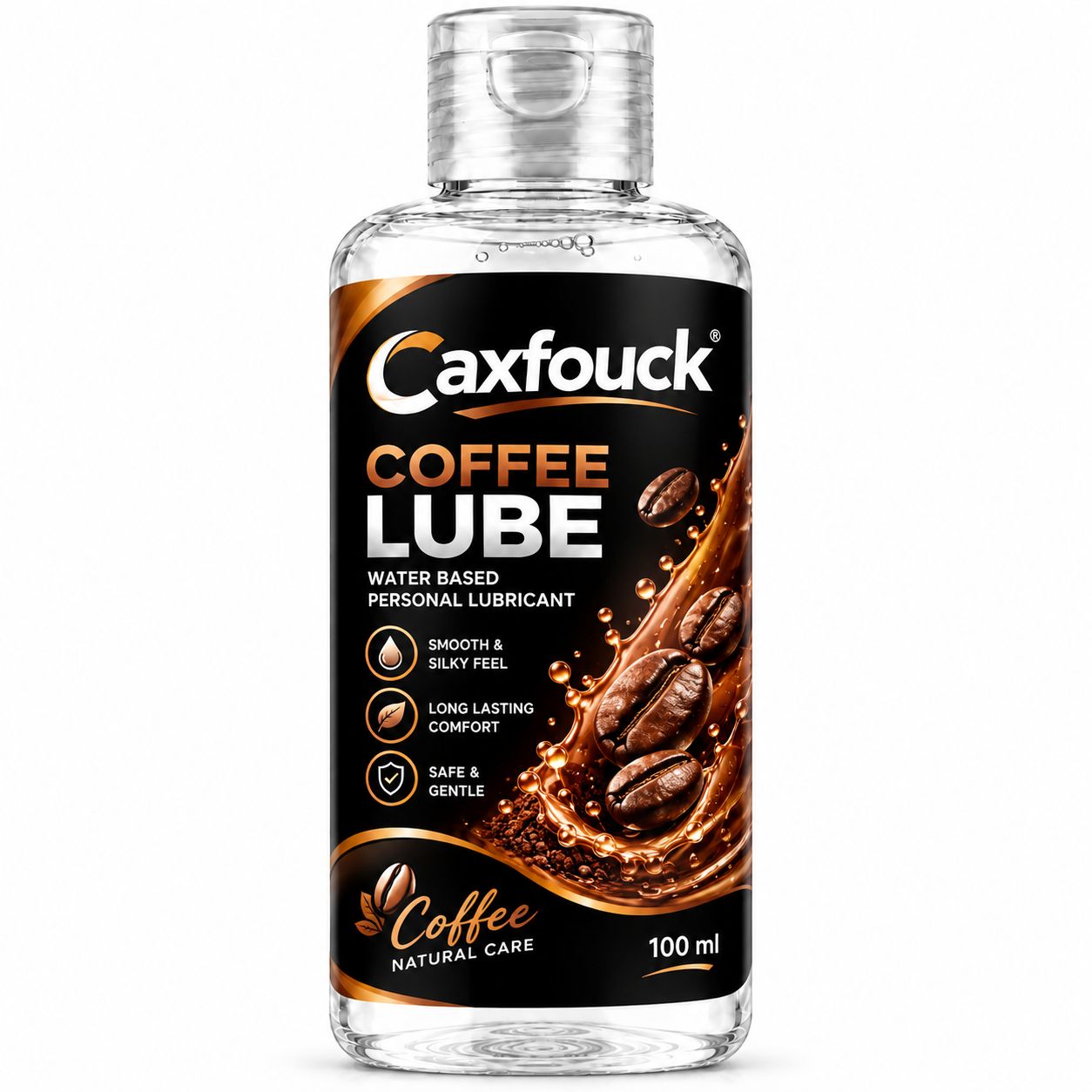 Caxfouck Coffee Personal Intimate Lube Gel 100 ml Smooth Feel & Everyday Comfort (Set Of 1)
